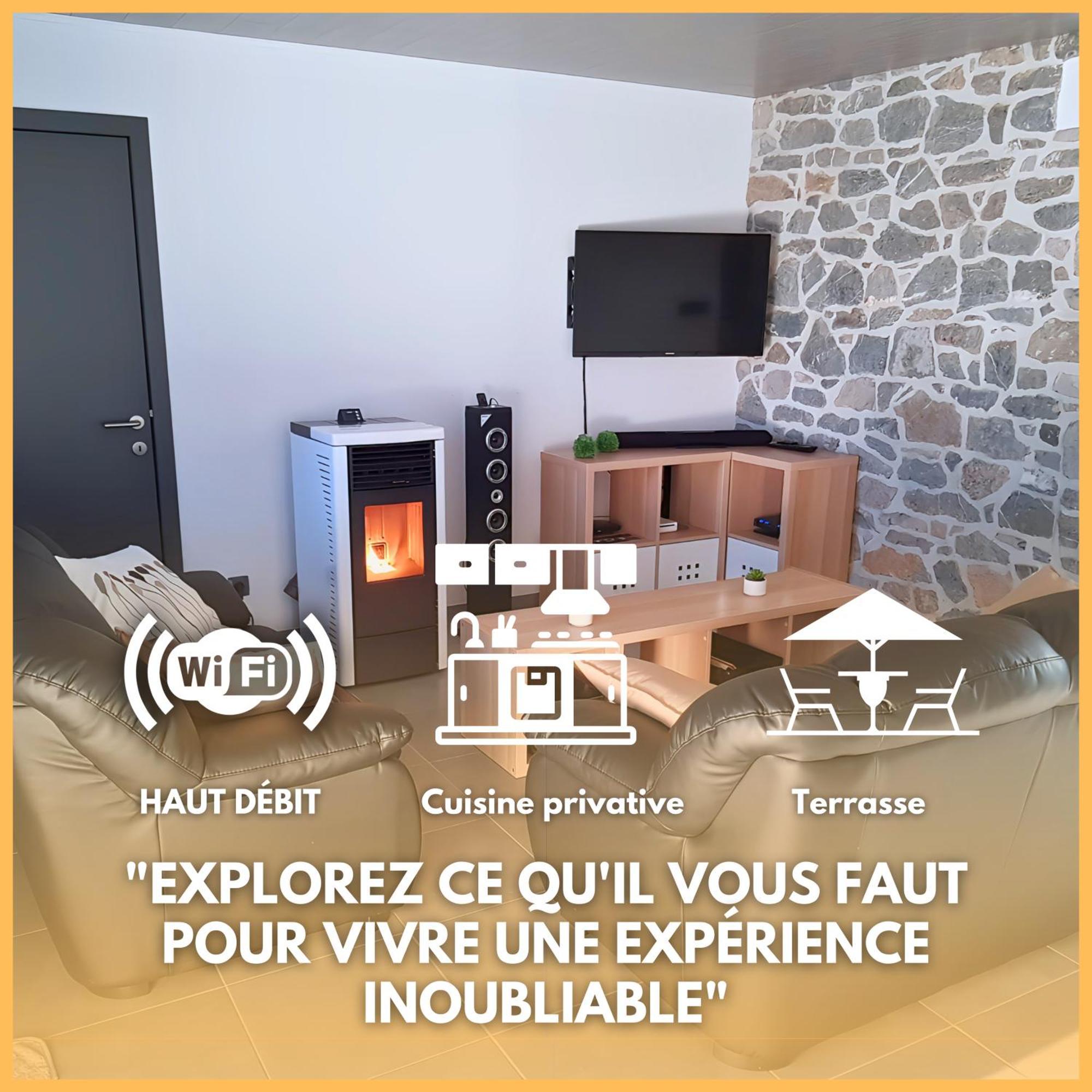 Au Chant Des Roches - Parking - Wifi - Terrasse - Chambres Familiales - 塞尔方丹 外观 照片